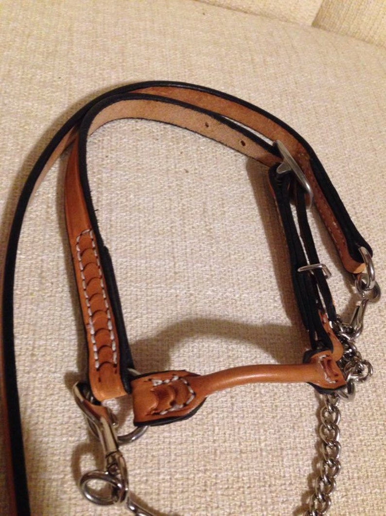 Goat Show Halters Natural Brown Black. Can Have Bling or Etsy