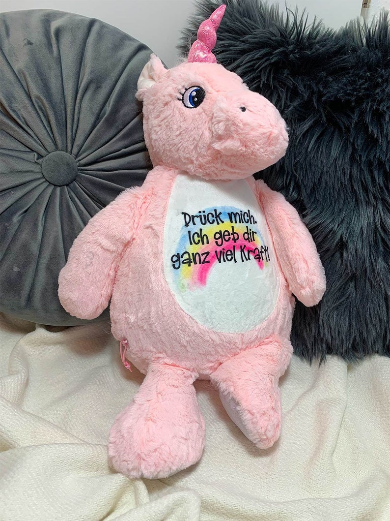 Unicorn Stuffed Animal With Name Stuffed Animal Personalized Etsy