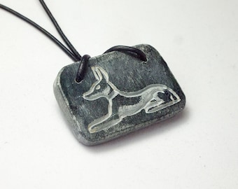 Anubis' Amulet - Egyptian jewelry, egyptian necklace Egyptian Revival