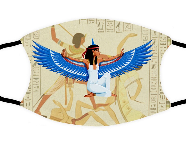 Face Mask Egypt Isis Adjustable With Filter Pocket Mouth Cover Etsy