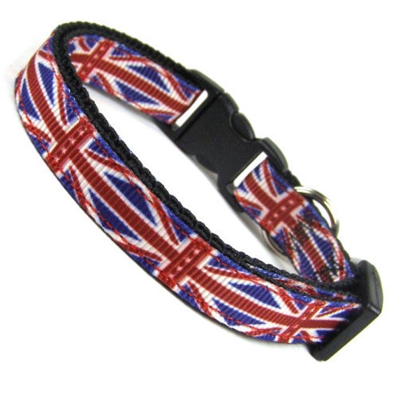 British Flag Union Jack Cat Collar. Cat 