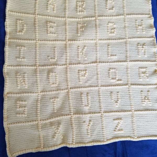Abc Baby Blanket Pattern Etsy