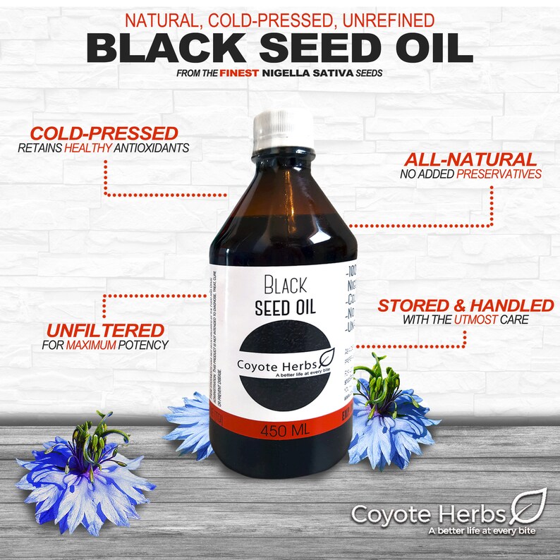 Pure Cold Pressed Black Seed Oil Organic uncertified Omega Etsy