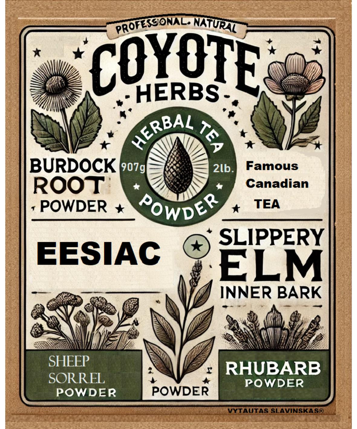 Essiac Tea Herbal Supplement 180 Capsules - Burdock, Sheep Sorrel, Slippery Elm, Turkey Rhubarb - Non-GMO Gluten Free