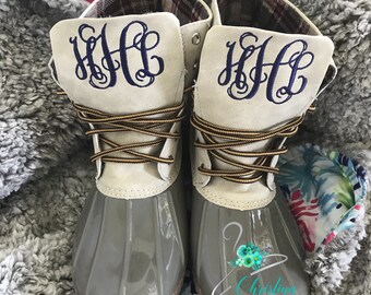 monogrammed duck boots i love jewelry