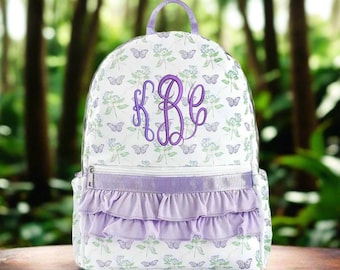 Purple Butterfly Backpack/Personalize It