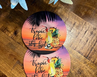 Tropic Like its hot Design Home Tabletop Coasters