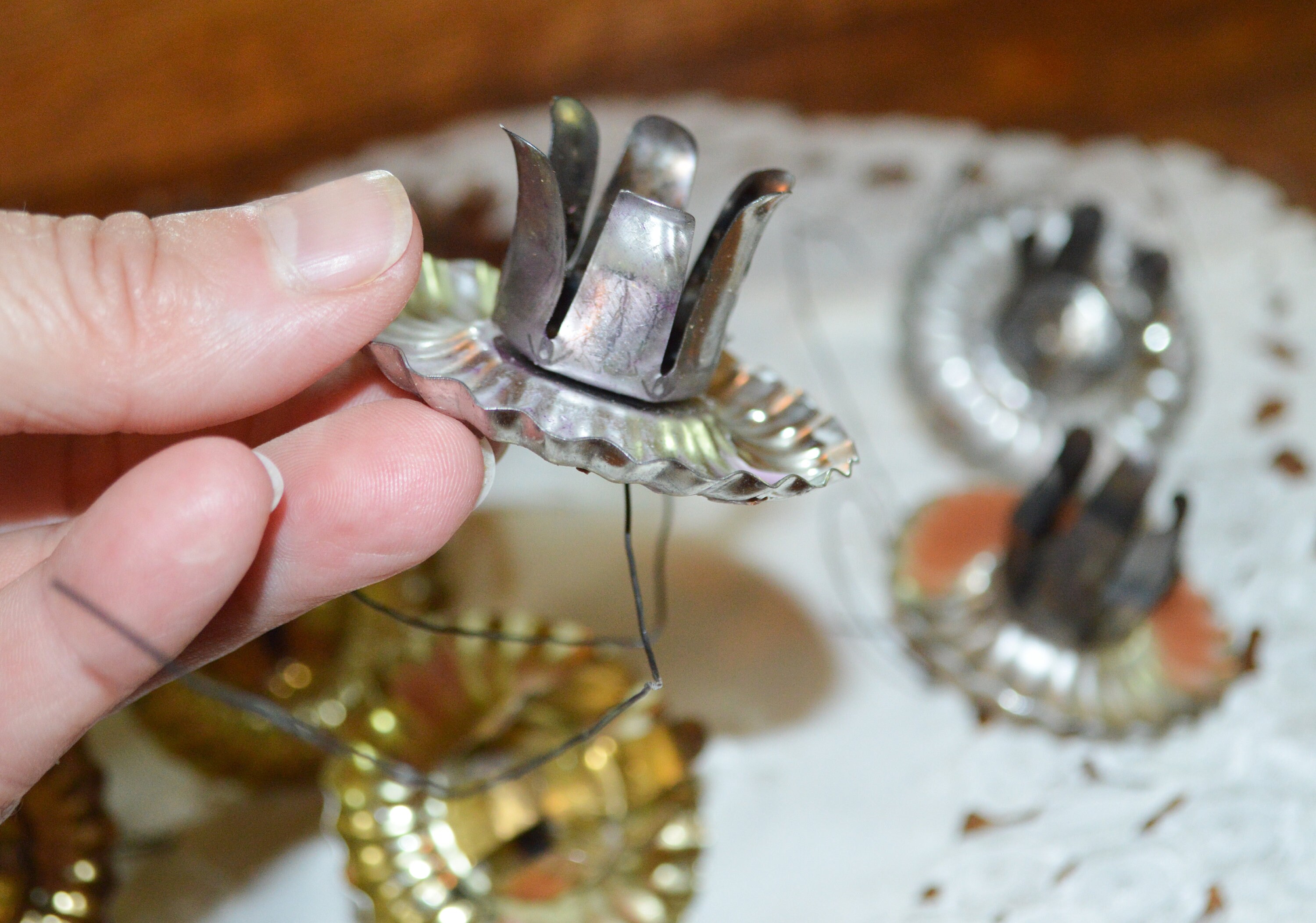 Vintage Christmas Tree Candle Holders Set of 6 Candle Clips Etsy