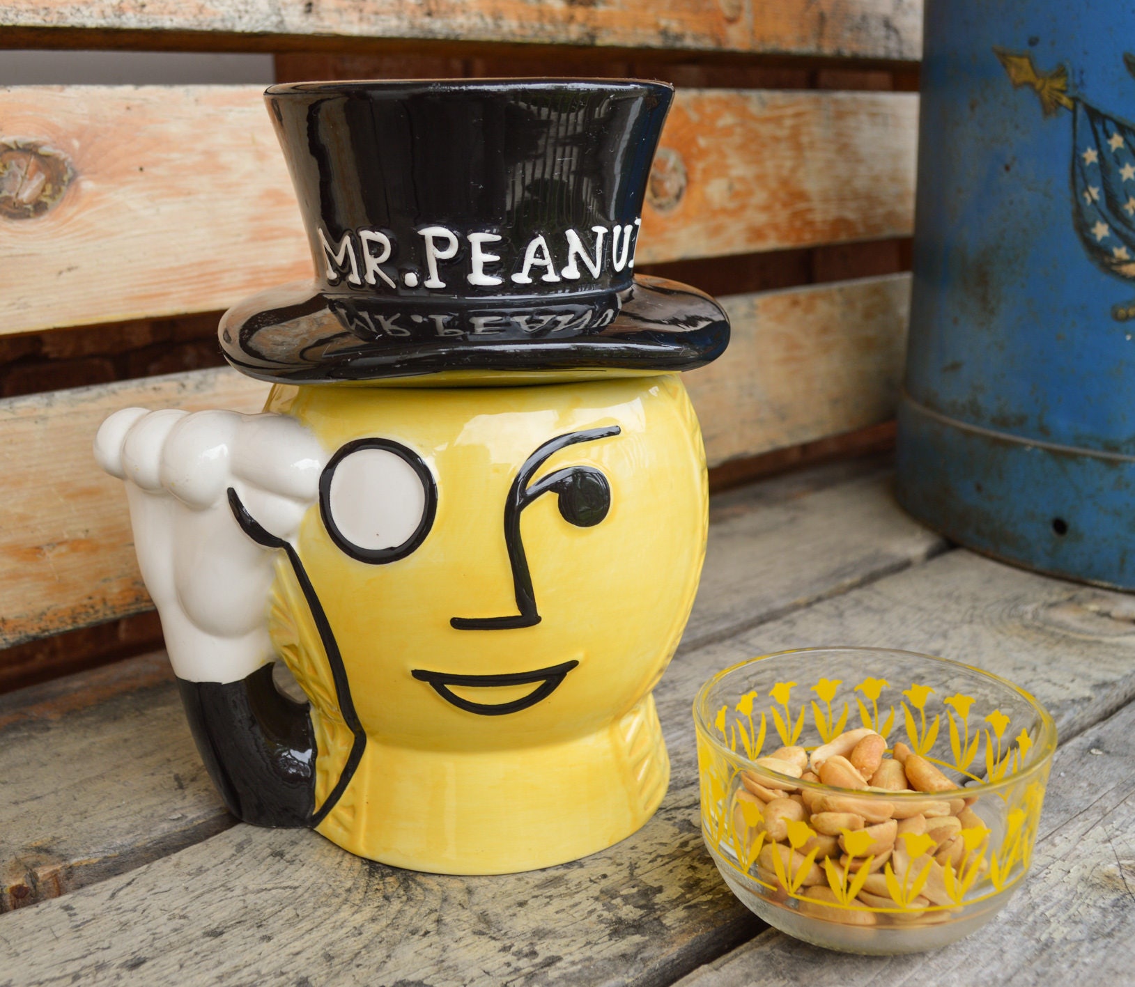Vintage Mr Peanut Canister Collectible Planters Peanuts Jar | Etsy