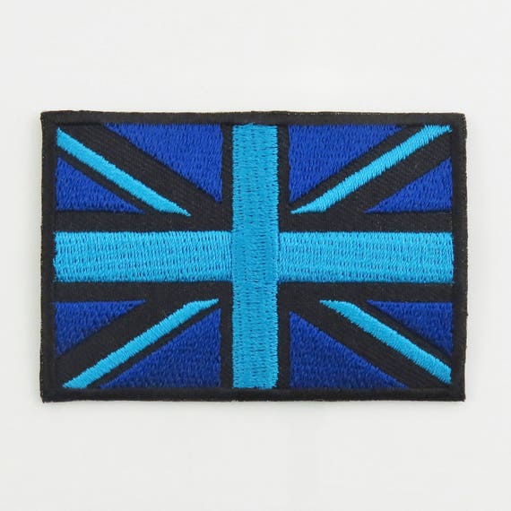 Union Jack and England disc flag Iron On Sew Embroidered Patch Badge