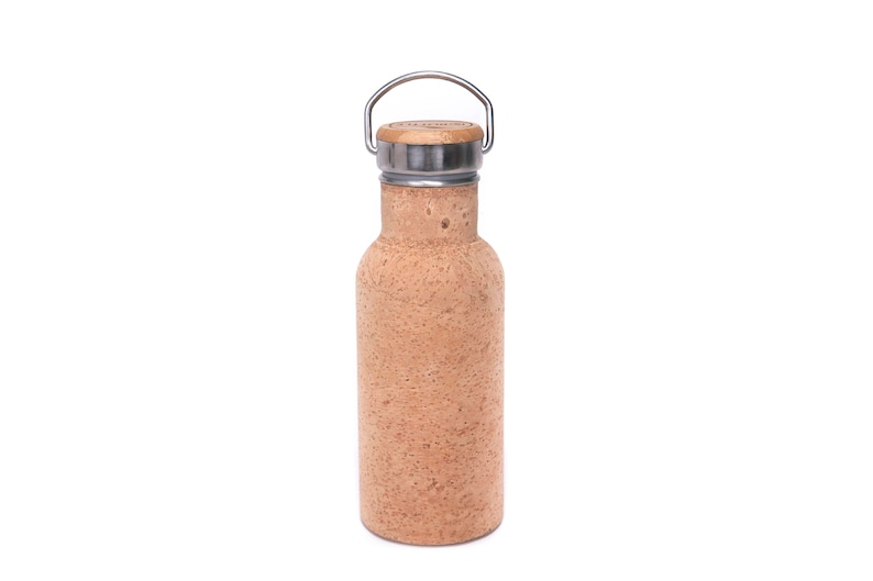 Rebottle Cork Covered Water Bottle 550ml Natural Oak Etsy