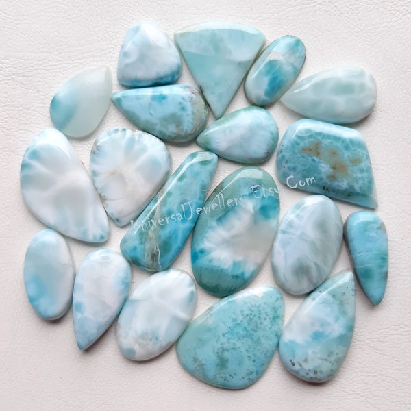 Natural Larimar Cabochon Wholesale Price Loose Gemstone For Making Jewelry and pendant