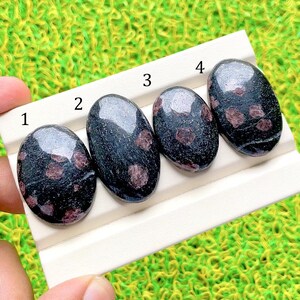 Ruby Fall Jasper Cabochon Loose Gemstone For Handmade Jewelry, AAA+ Natural Ruby Fall Jasper Cabochon For Wire Wrapping -  85693-85696