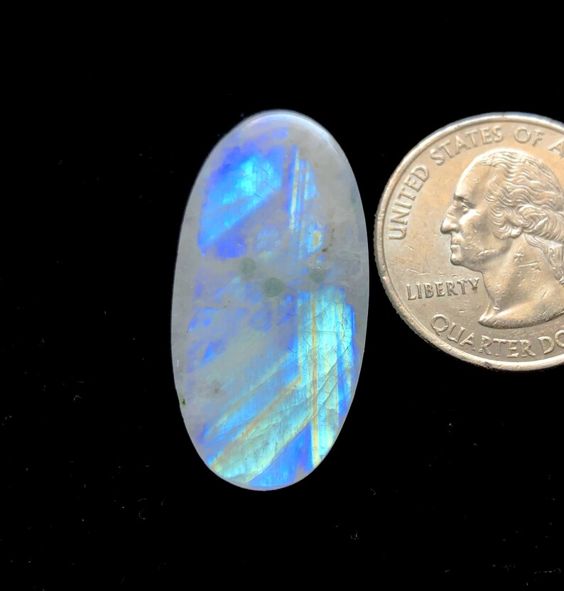 59857 Natural Rainbow Moonstone Handmade Carved Loose Gemstone for Jewelry Making Rainbow Moonstone Carving Cabochon Pendant