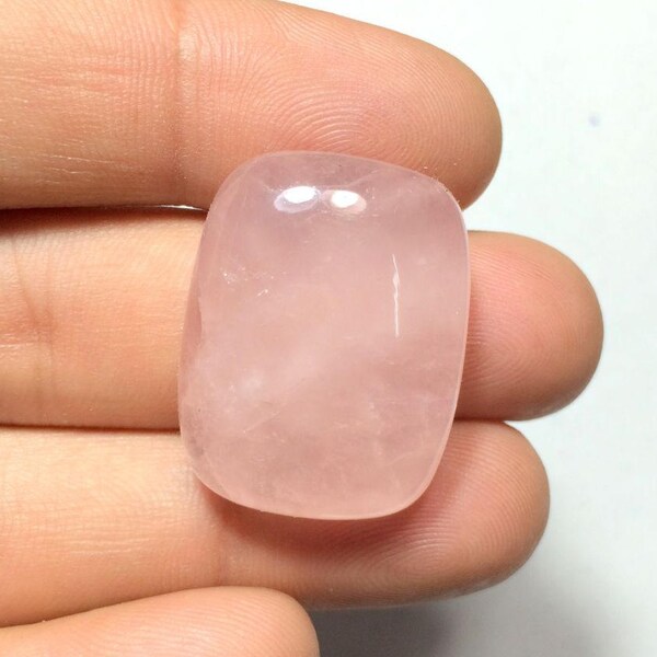 Natural Rose Quartz Cabochon 27x21mm, 53624 Pink Gemstones Cabochon, Pendant, Necklace, Jewelry, Wholesale Price Discount Price Sale