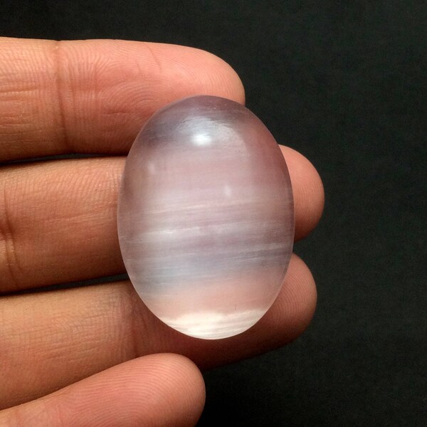 Selenite Cabochon 34x25mm,  54767 Flash Gemstones Cabochon, Pendant, Necklace, Jewelry, Wholesale Price Discount Price Sale