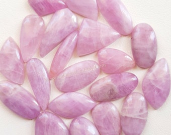 KUNZITE Cabochon Wholesale Lot By Weight With Different Shapes And Sizes Used For Jewelry Making And Wire Wrapping