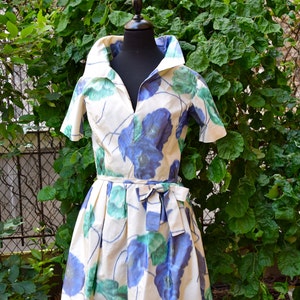 LANVIN-CASTILLO Dress 1950 Silk Taffetas