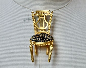 Karl Lagerfeld Pin - Enamel Fashion Brooch Gift for Her Him