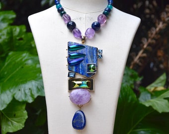 PHILIPPE FERRANDIS " Avatar" Semi-precious Stones Necklace