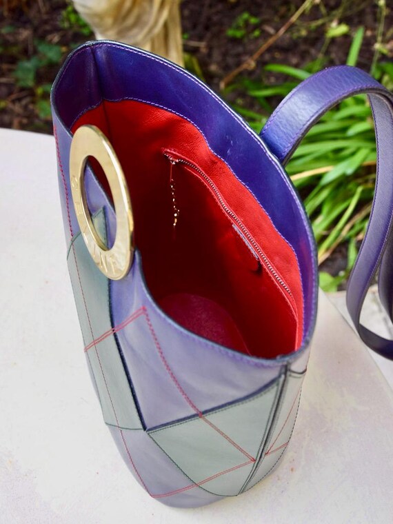 CELINE 1980 Argyll Pattern Bucket Bag - image 11