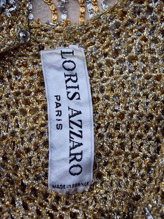 フランス製】LORIS AZZARO ロリスアザロ スパンコールベアトップ C