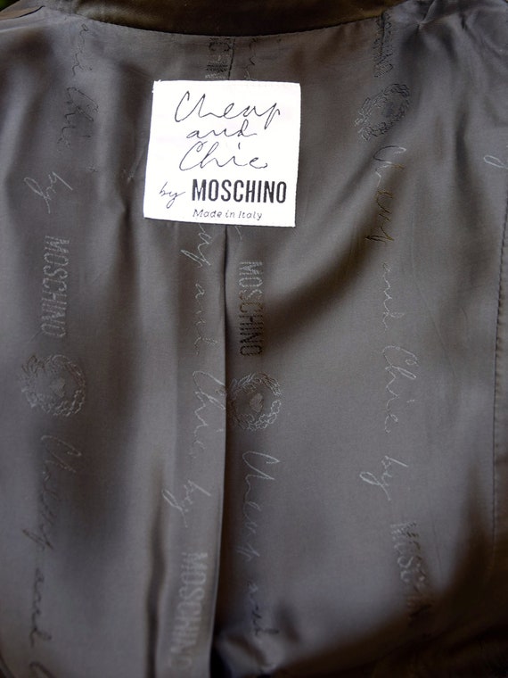 MOSCHINO 1990 Faucet Butons Black Suit - image 10