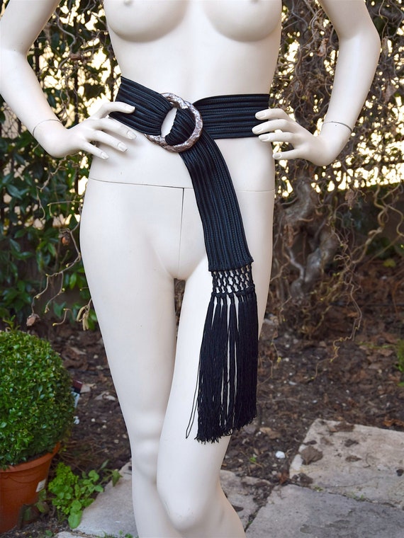 YVES SAINT LAURENT 1970 Passementerie Belt with Fr