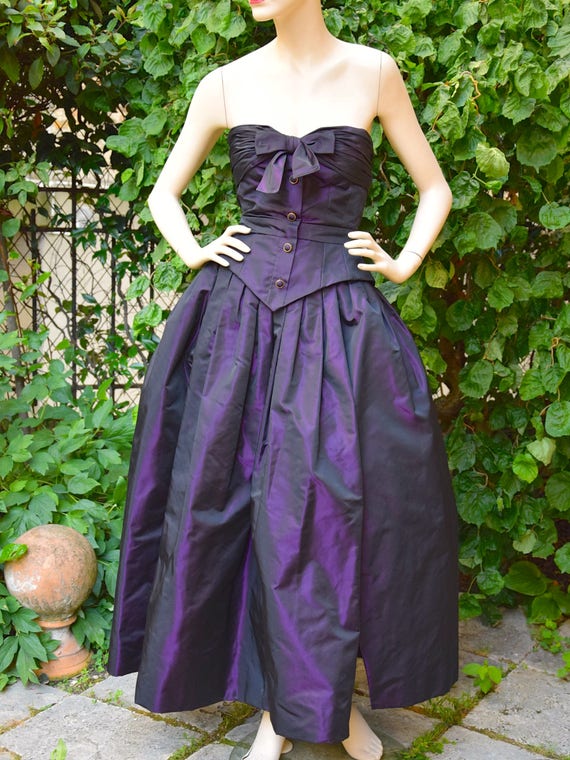 purple gala dress