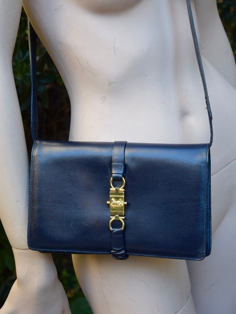 Celine Blue Trio Bag