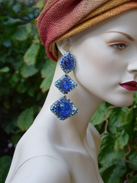 ALEXIS LAHELLEC 1980 Ethnic Faces Earrings