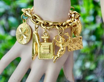 Authentic Vintage Chanel Brooch, Gilded With 24-carat Fine Gold