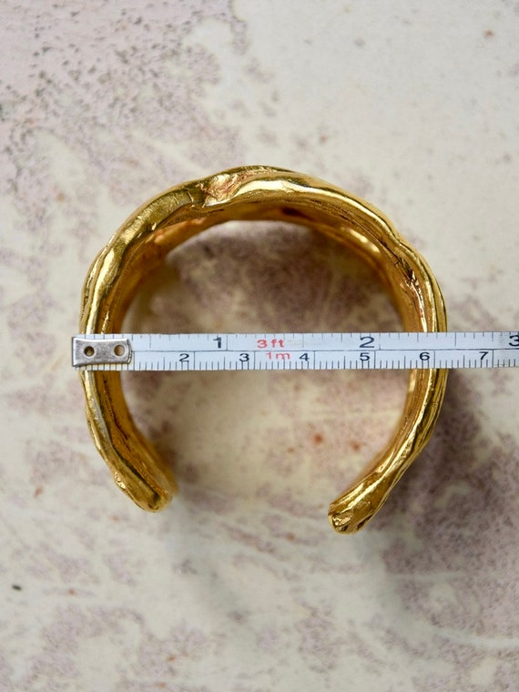 クリスチャンラクロア バングル Vintage CHRISTIAN LACROIX Protruding Rhinestone Wire Cuff