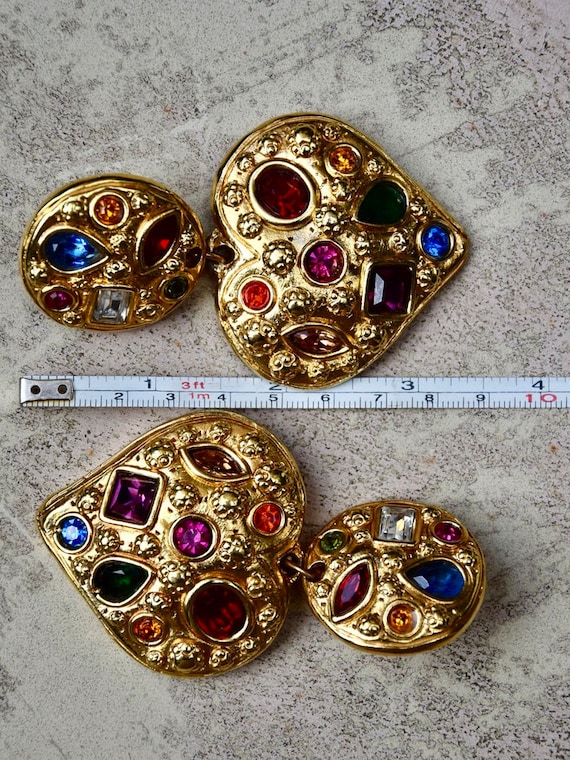JACKY DE G. 1980 Heart Earrings - Etsy
