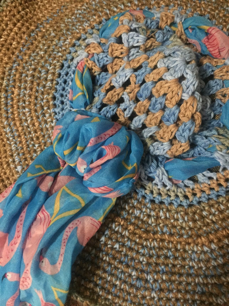 Wide Brim Hat Summer Sun hat Handcrafted Crochet Ladies Sun hat