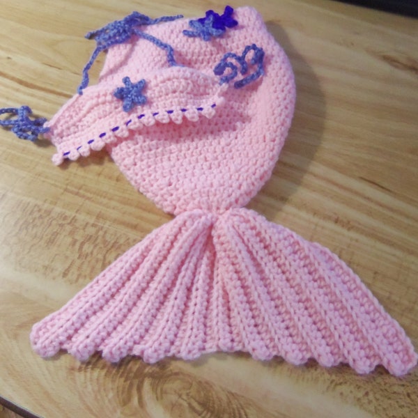 Mermaid Costume, Newborn-3 months