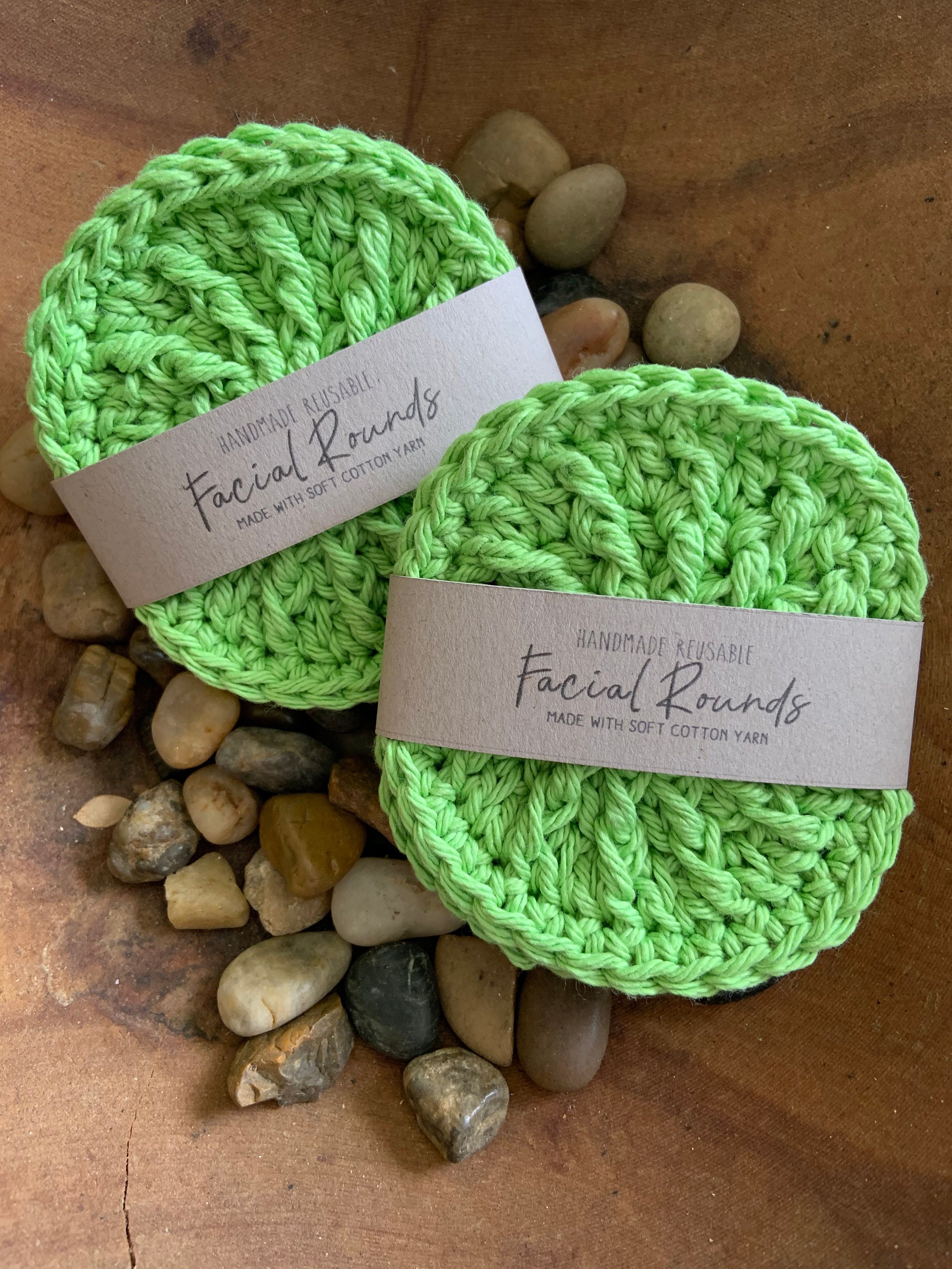 Exfoliant Rounds 100% Cotton Facial Cleansing Rounds, Set of Two, Make up Removers ...