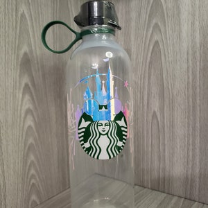 Magic Castle Fireworks Starbucks Reusable Water Bottle (free customization)