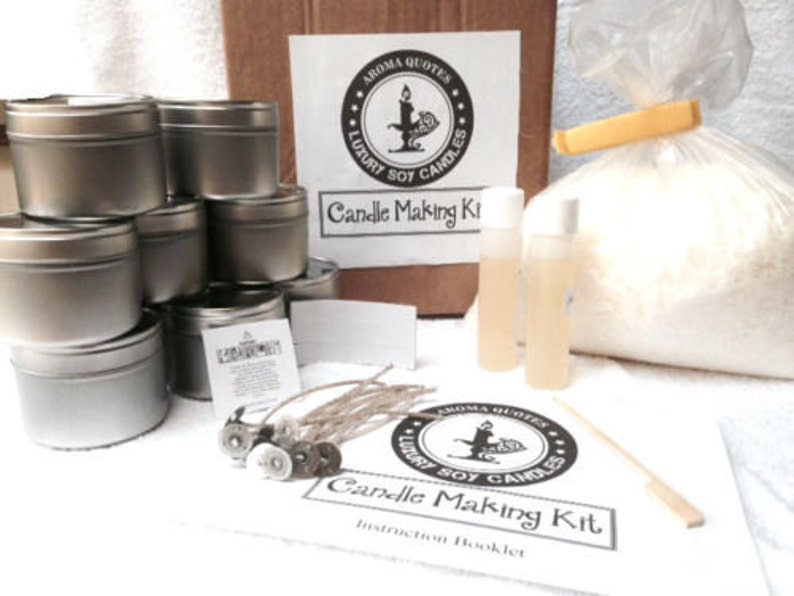Soy Candle Making Kits Makes 10 Candle tins FREE wax melts Etsy