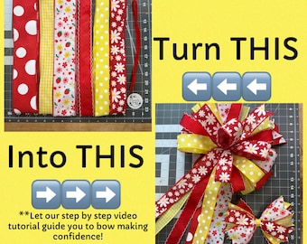Summer bow kit, bow kit, tutorial included, summer, DIY, handmade, bow, how to, DAISY261