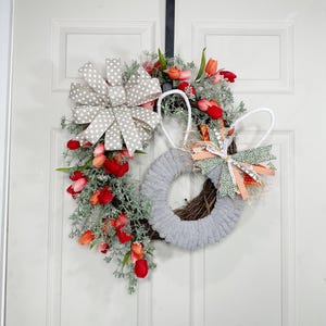 Handcrafted Festive Bunny Wreath - Perfect for Spring and Easter Decor, Easter Wreath, Bunny, Bunny decor, Gift