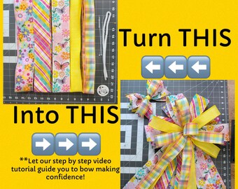Summer bow kit, bow kit, tutorial included, summer, DIY, handmade, bow, how to, PLAID261