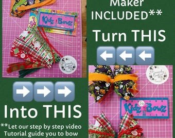 Kidz Bow Maker plus bow kit and tutorial, kidz Bowz, DOUBLE73026