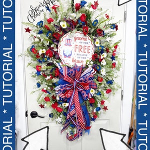 Patriotic SHOWSTOPPER Wreath tutorial