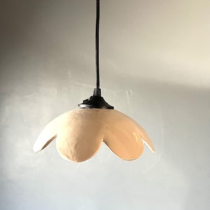 Luminaire suspension plafonnier en céramique fait main