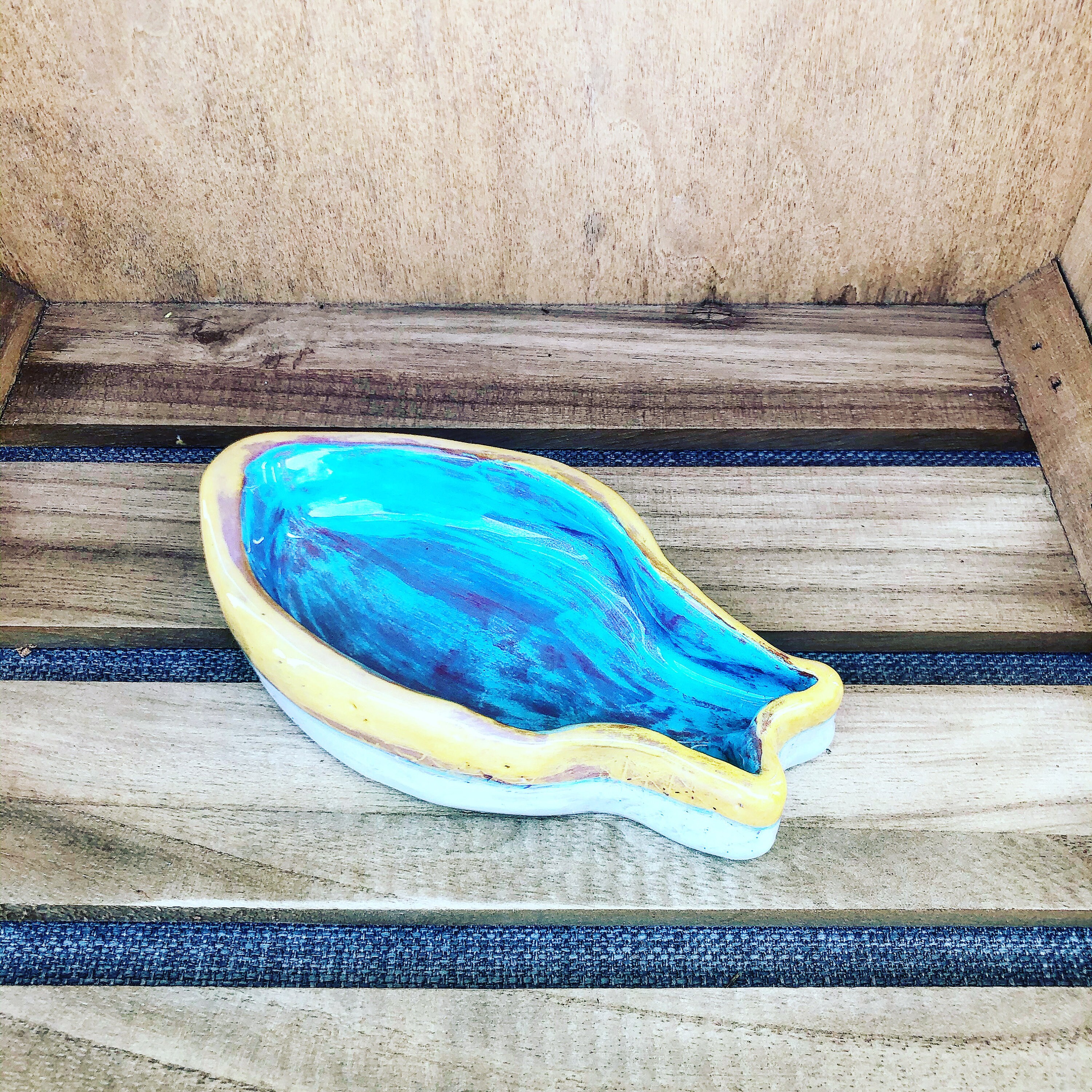 Cendrier Poisson en Céramique, Repose Bijoux, Décoration Marine, Coupelle Poisson, Cadeau Pour Marin