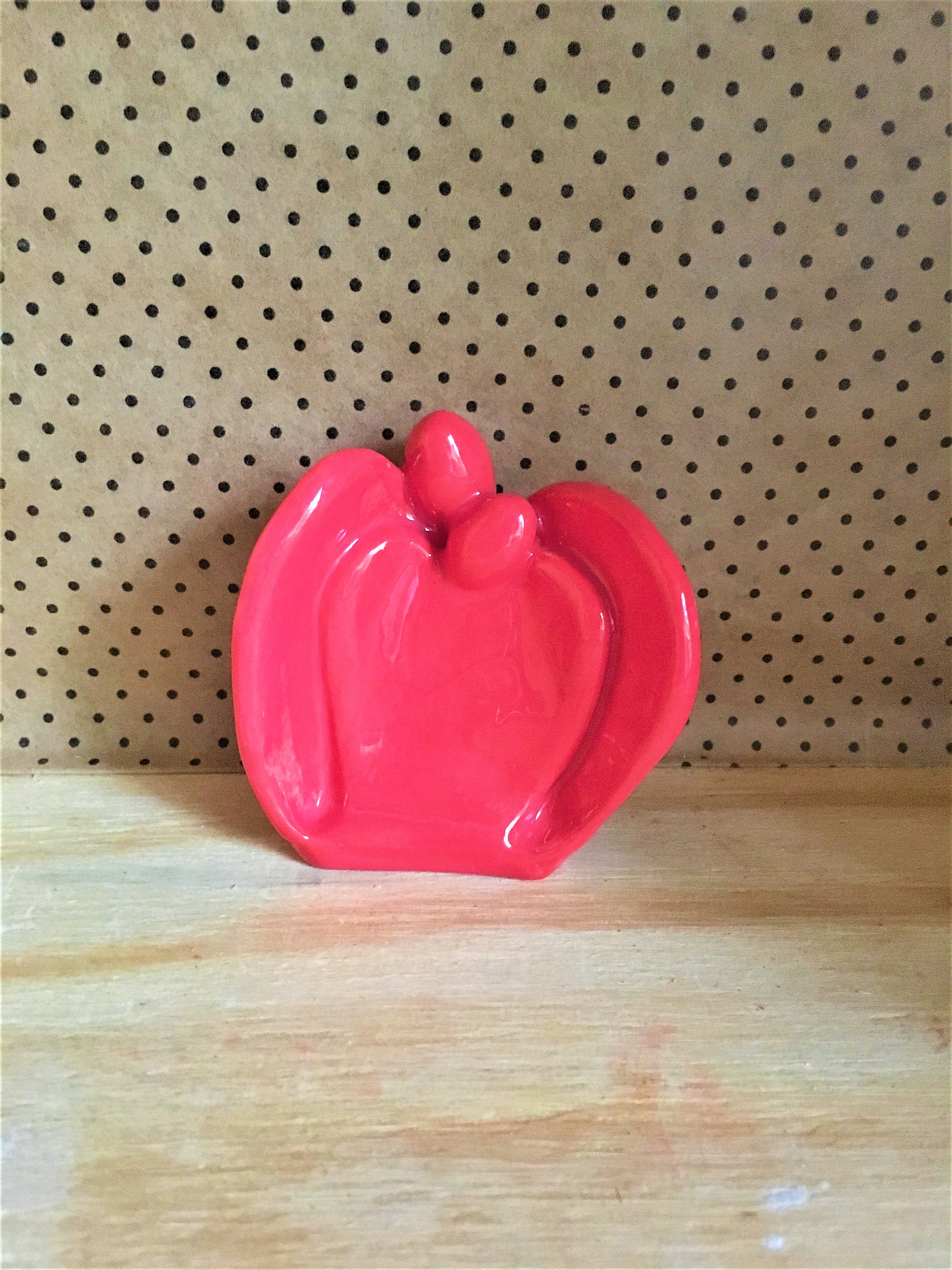 statuette de Partage en Céramique Faite à La Main