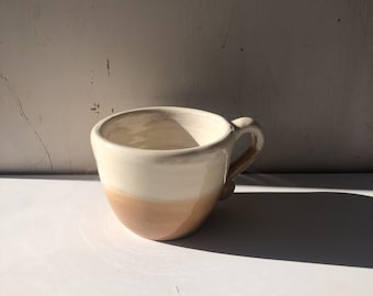 Handmade cappuccino cup