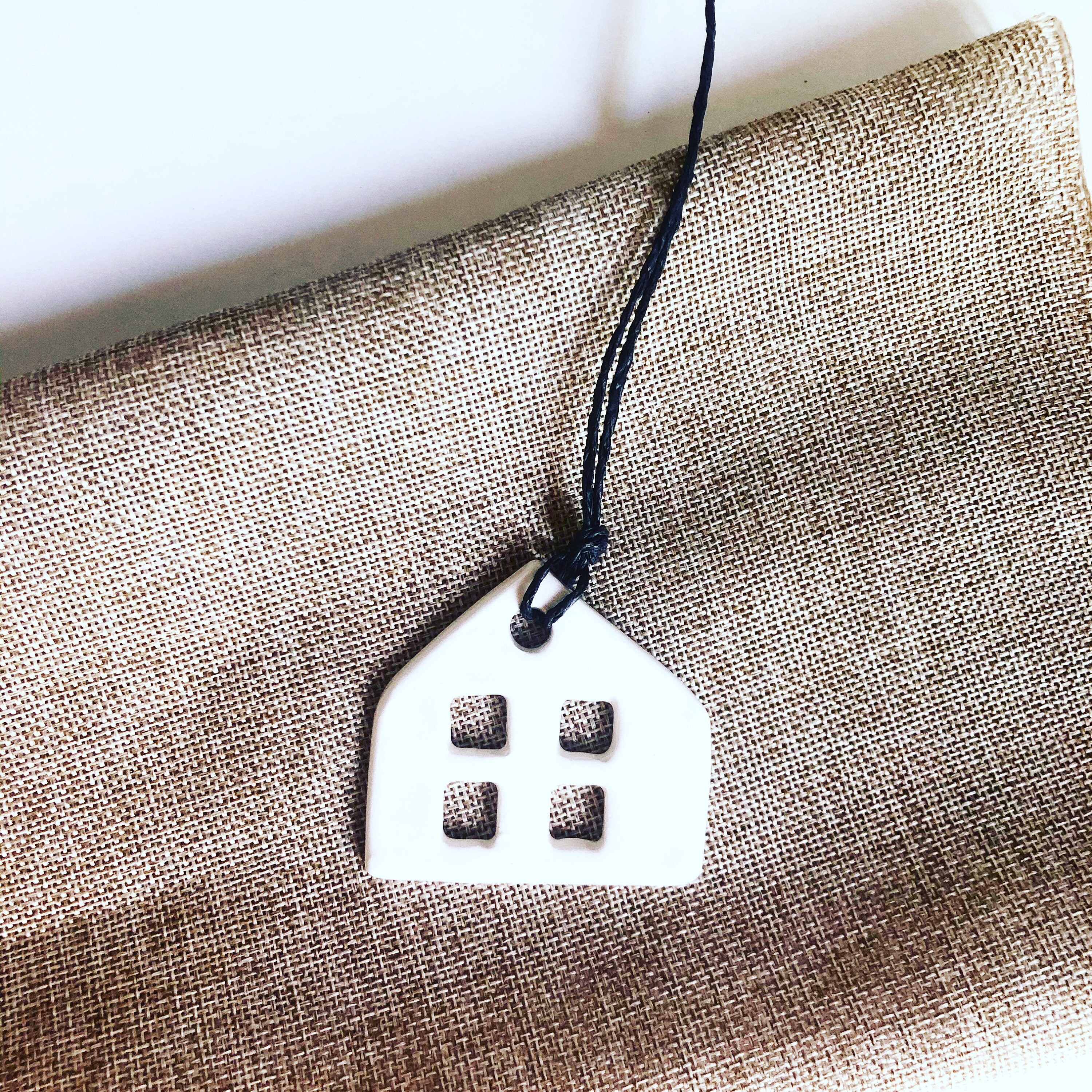 Décor Décoration de Poignée Porte Maison Blanche à Suspendre Minimaliste Poterie Artisanale