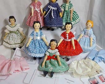 HITTY DOLL Clothes Sewing PDF Pattern for - Dress. Pantalets, Petticoat